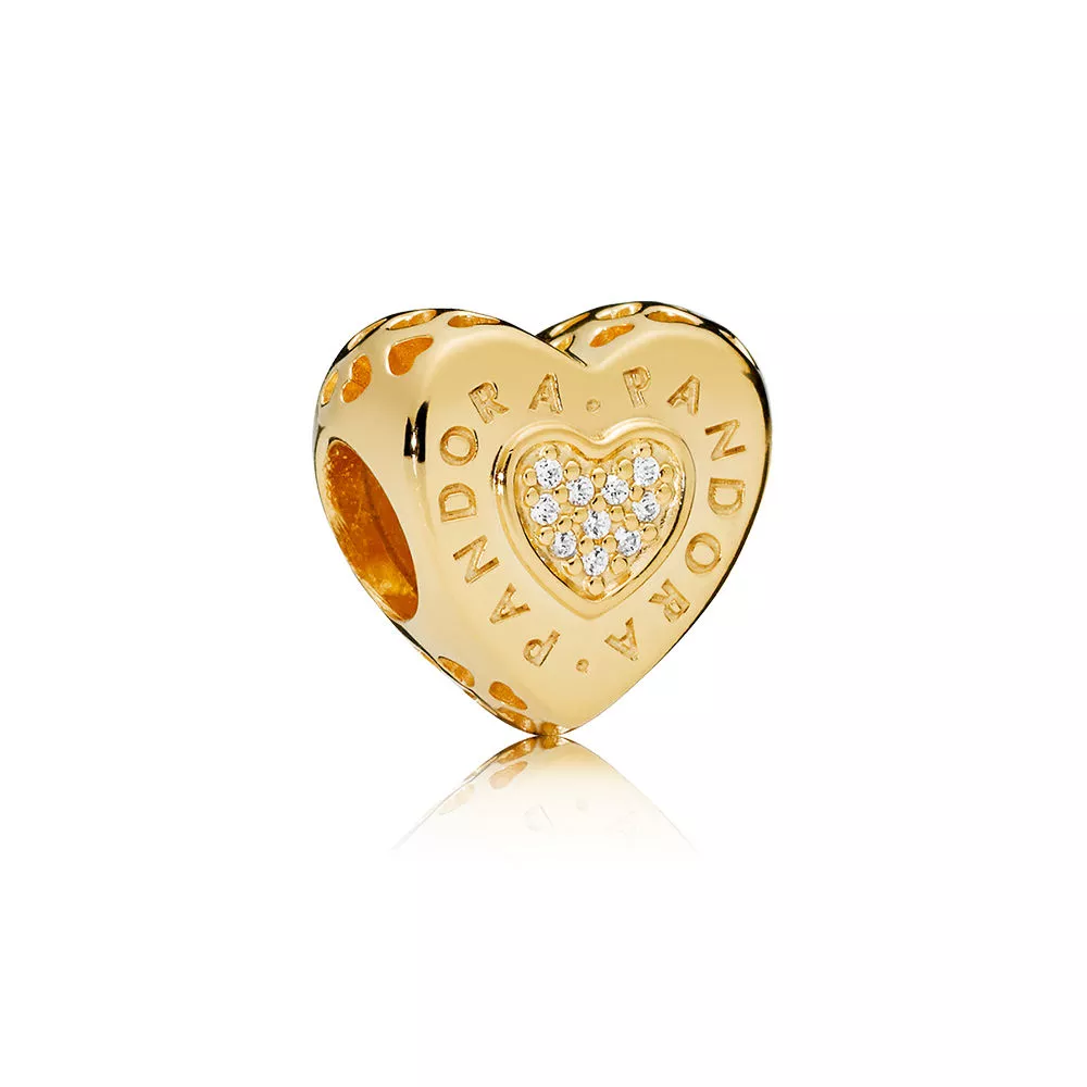 charm shine coração pandora signature 767375cz