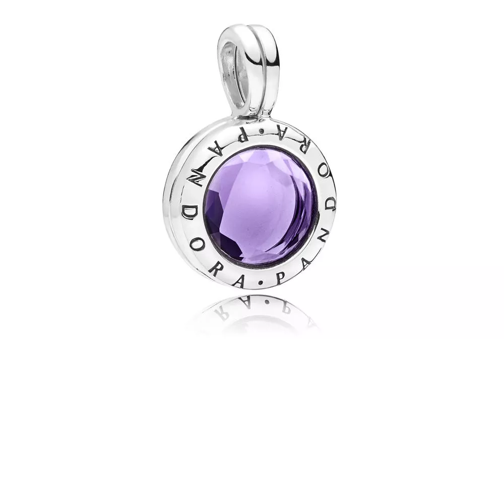 PANDORA Petite Locket Facetado Roxo - 797662SAM