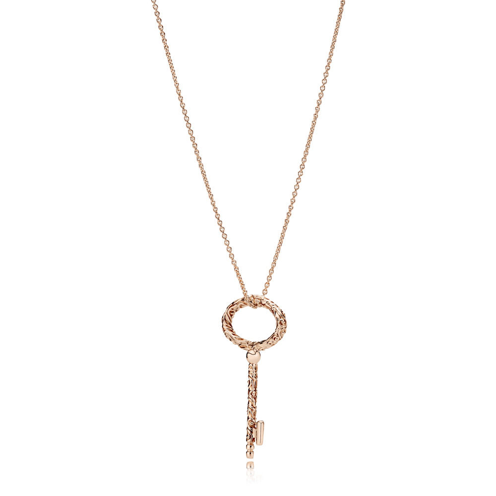 colar pandora rose chave da realeza 38767690
