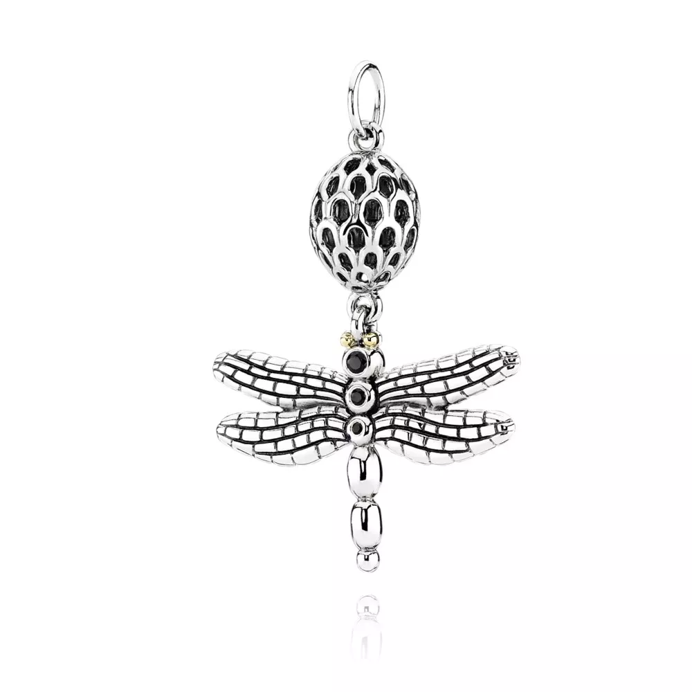 Pendente PANDORA Prata e Ouro Libélula - 390336CZK