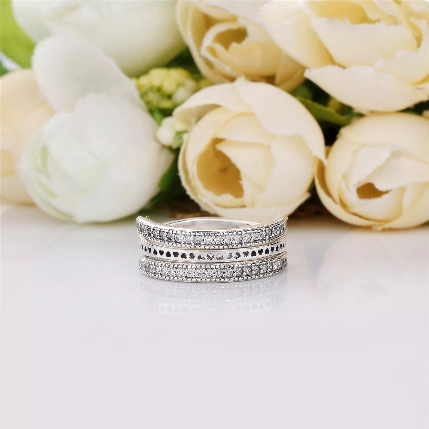 Anel para Sempre PANDORA Signature - 197404CZ