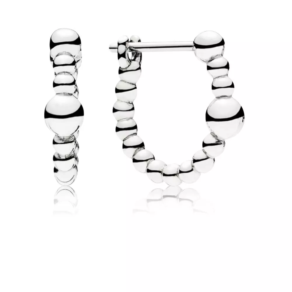 brinco pandoras argola string of beads 297532 brinco pandoras