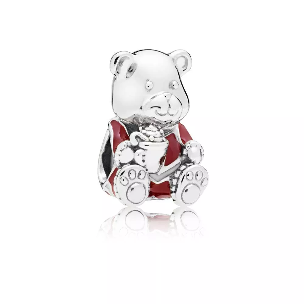 Charm berloques PANDORA Urso Theodore Natalino