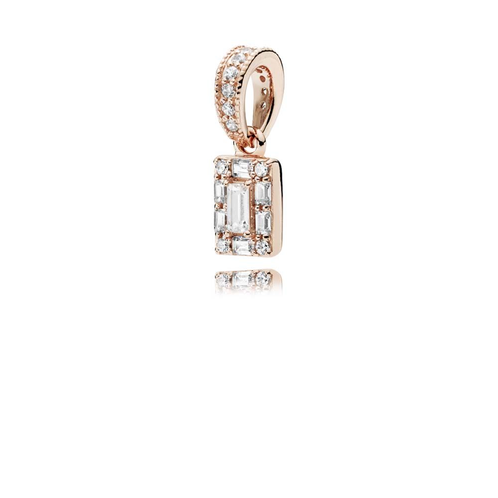 charm pendente pandora rose cristais de gelo