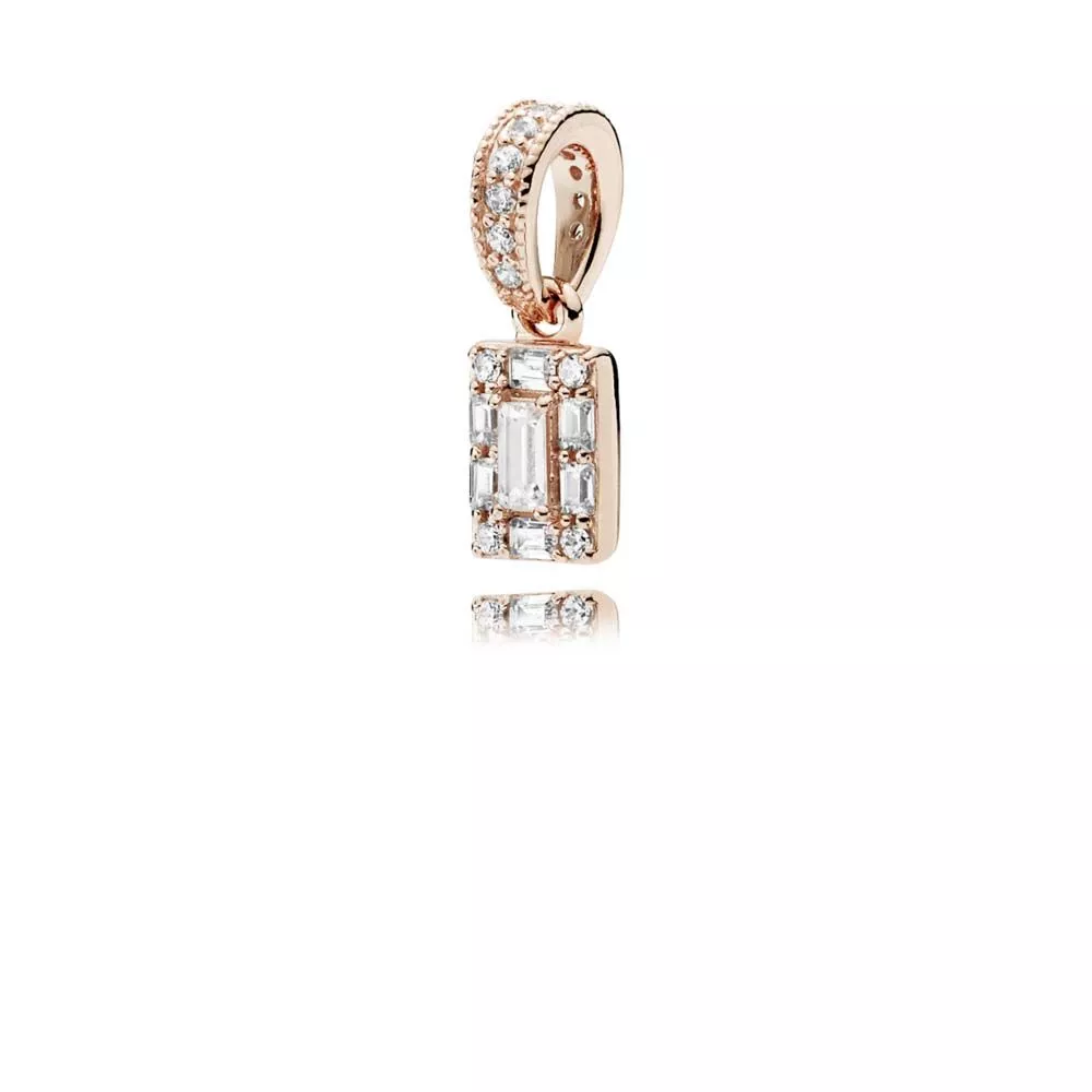 charm pendente pandora rose cristais de gelo