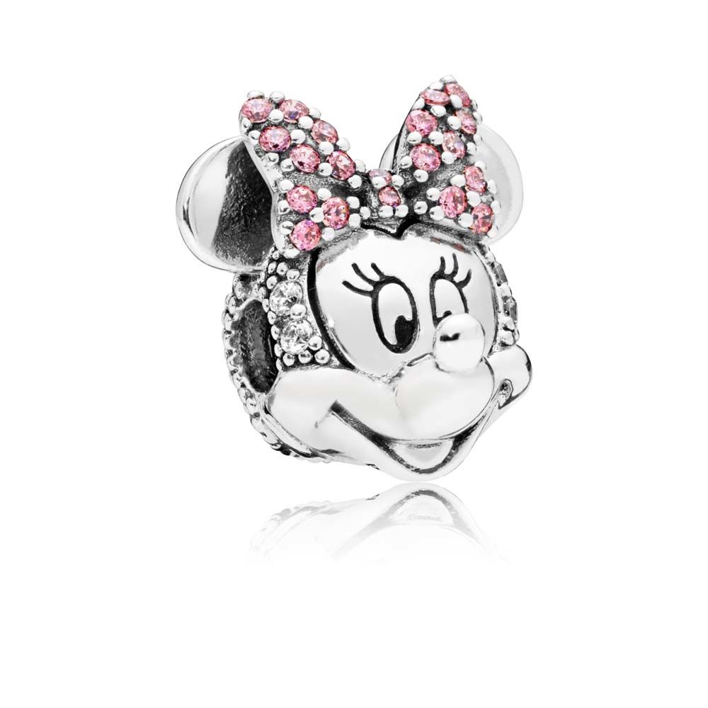 clipe pandora brilhante minnie