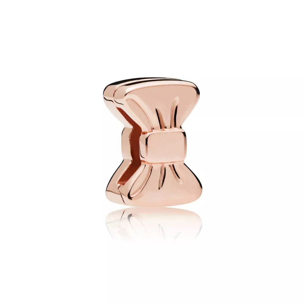 Clipe Pandora Reflexions Rose™ Doce Laço