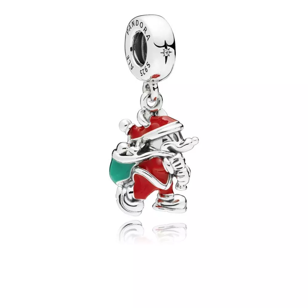 Conta PANDORA Disney Santa Mickey & Gift Bag - 797501ENMX