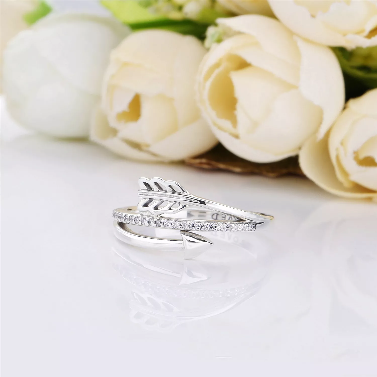 Anel PANDORA Brilhante Flecha Do Cupido