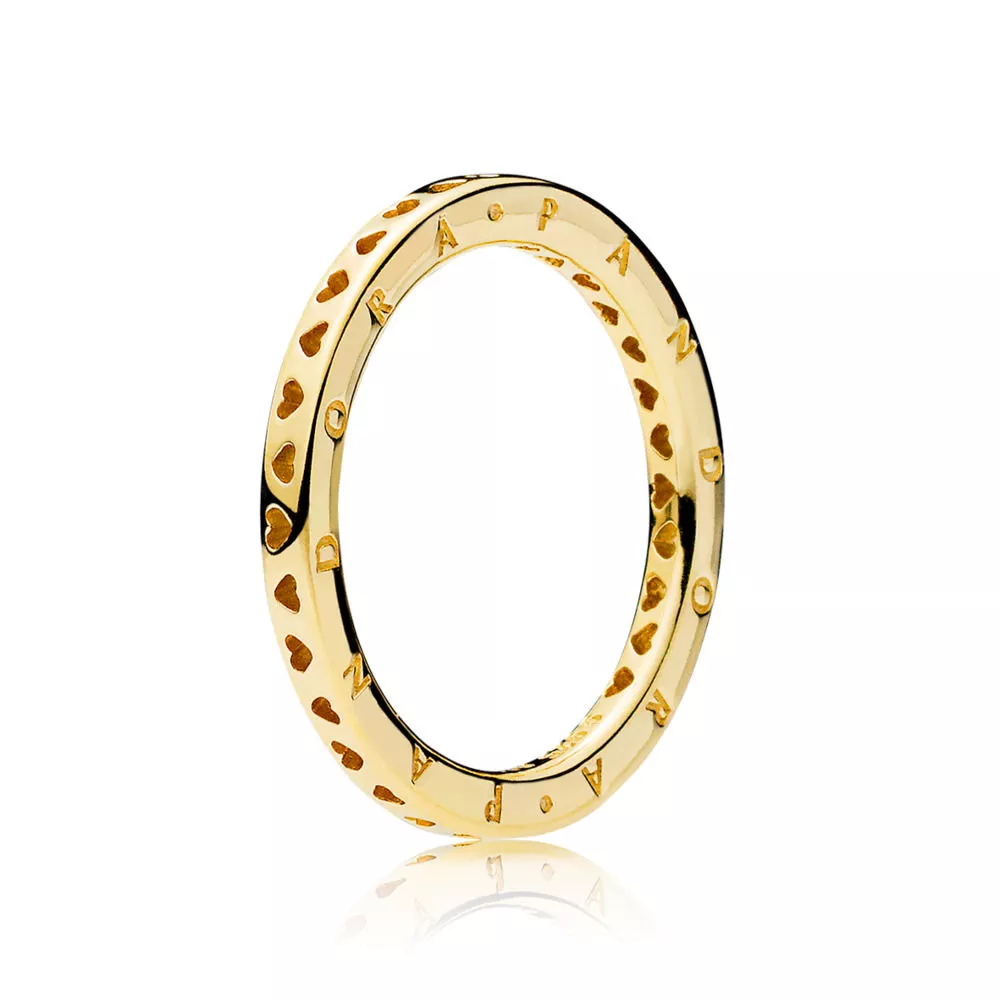 Anel Shine Corações de PANDORA Signature - 167134