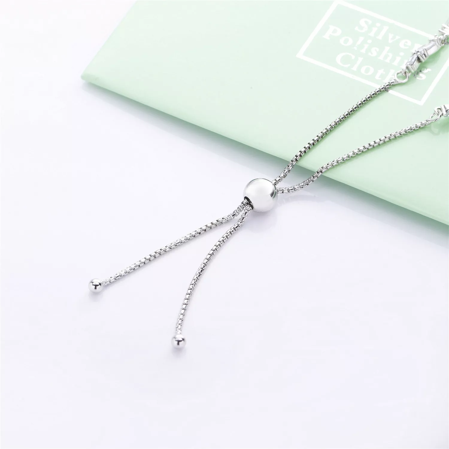 Bracelete Pandora Cordão Brilho Glacial