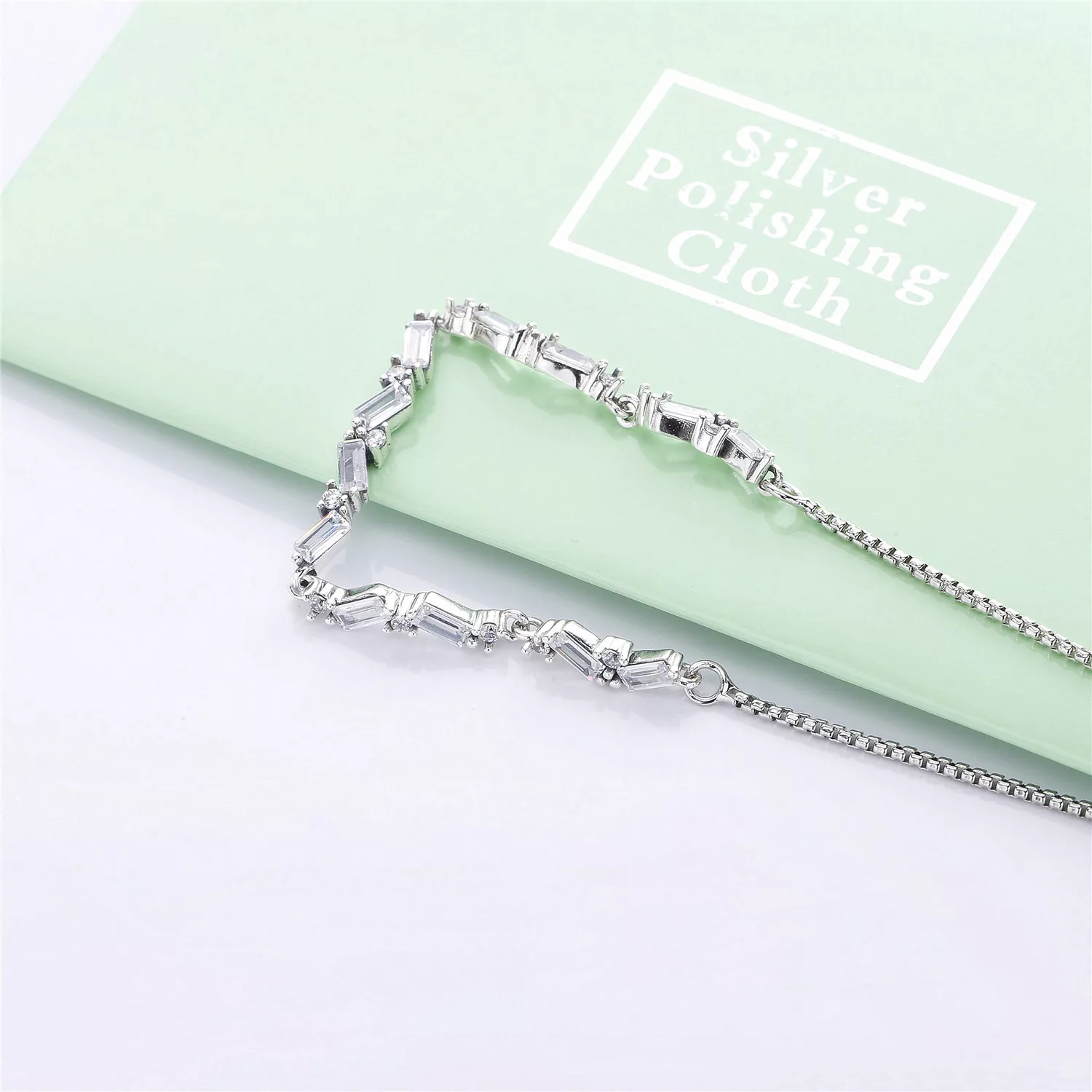 Bracelete Pandora Cordão Brilho Glacial