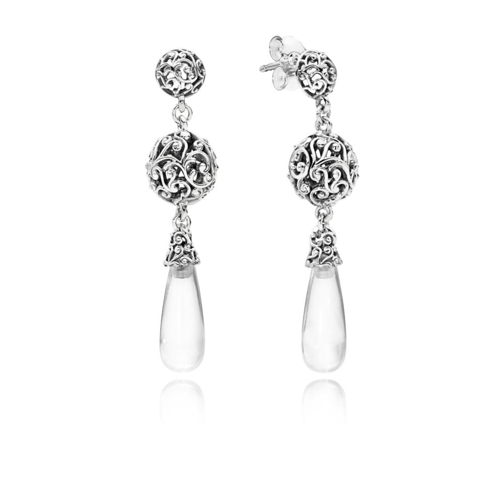 brinco pandora rainha moderna 297686cz