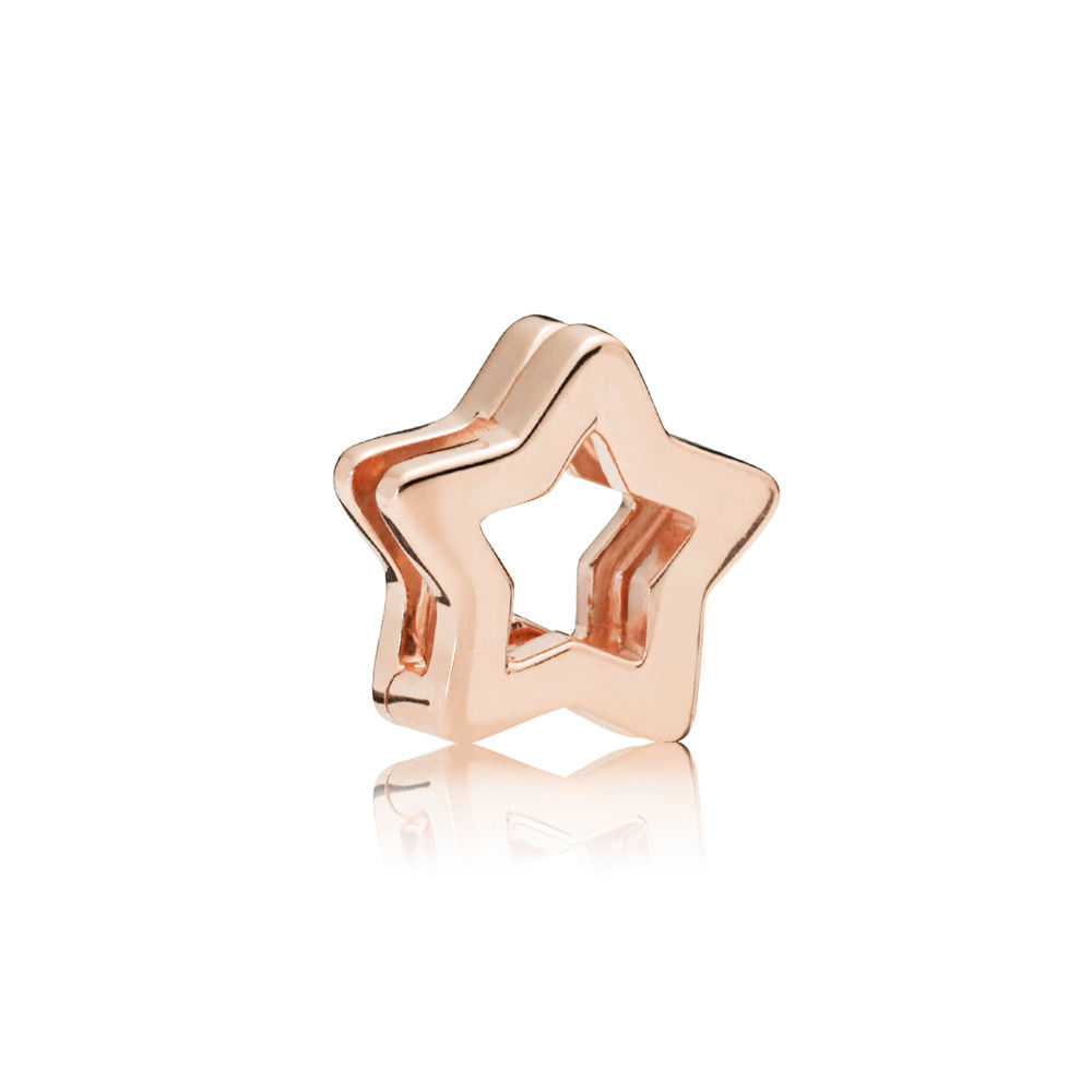 charm pandora reflexions rose estrela