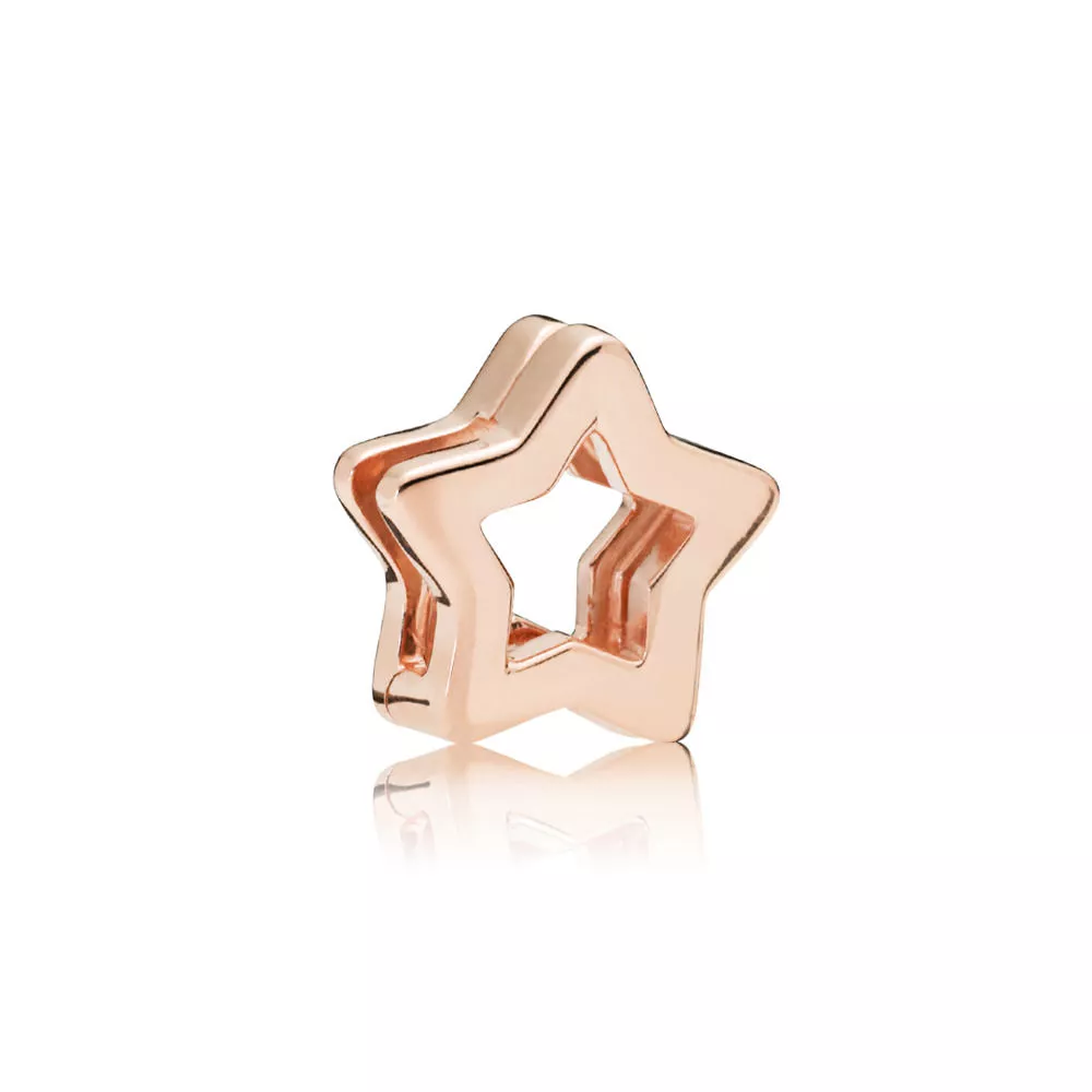 charm pandora reflexions rose estrela