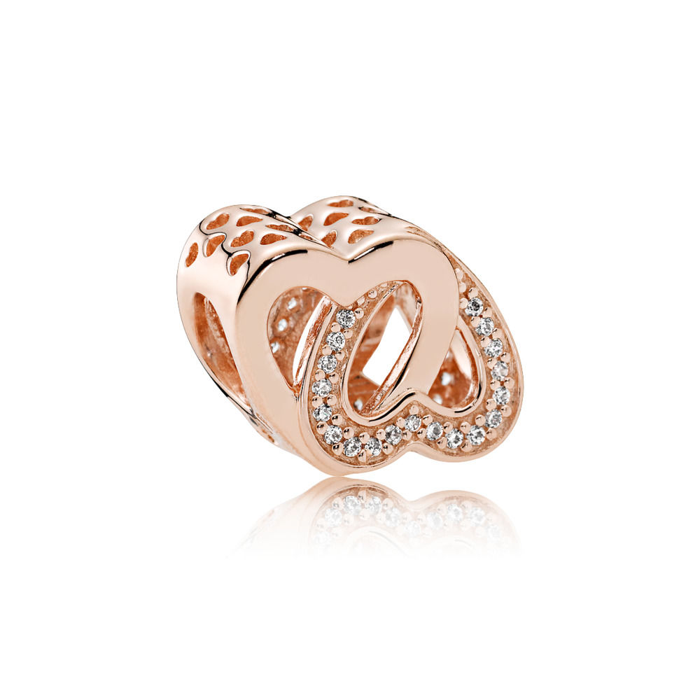 charm pandora rose amor entrelaçado 781880cz