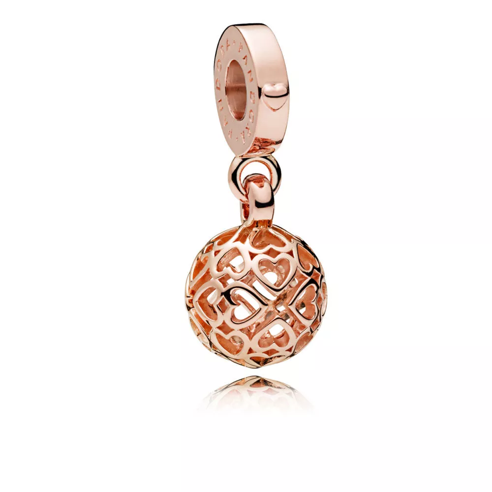 Charm PANDORA Rose Pendente Corações Harmônicos - 787255