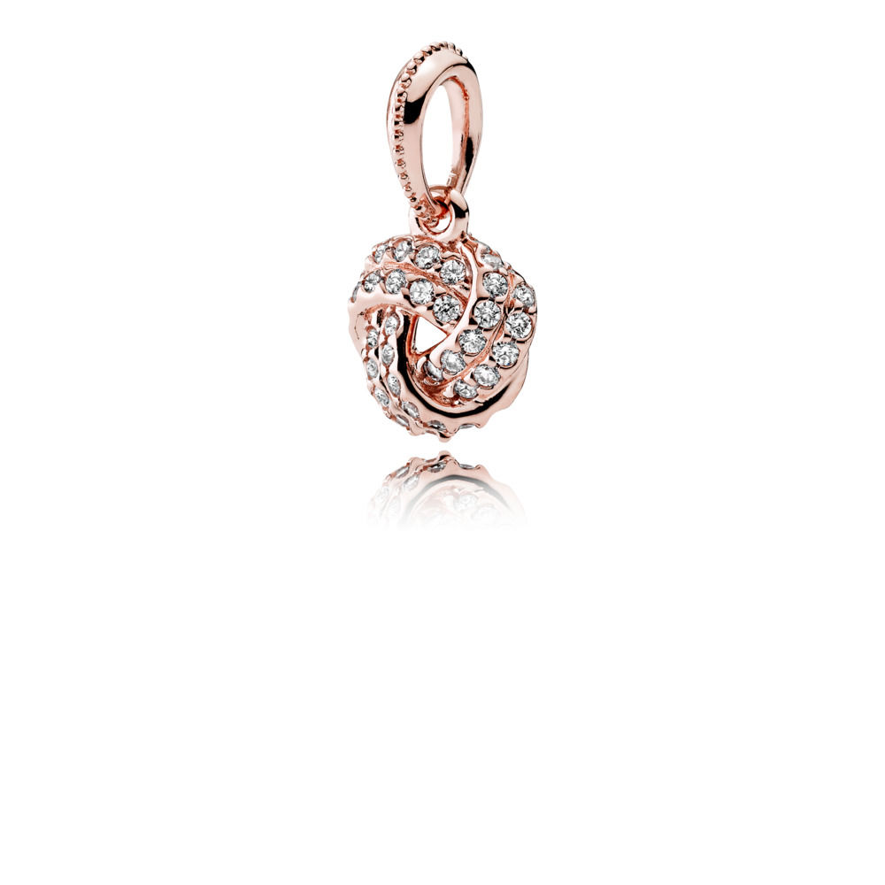 charm pendente pandora rose nó do amor 380385cz