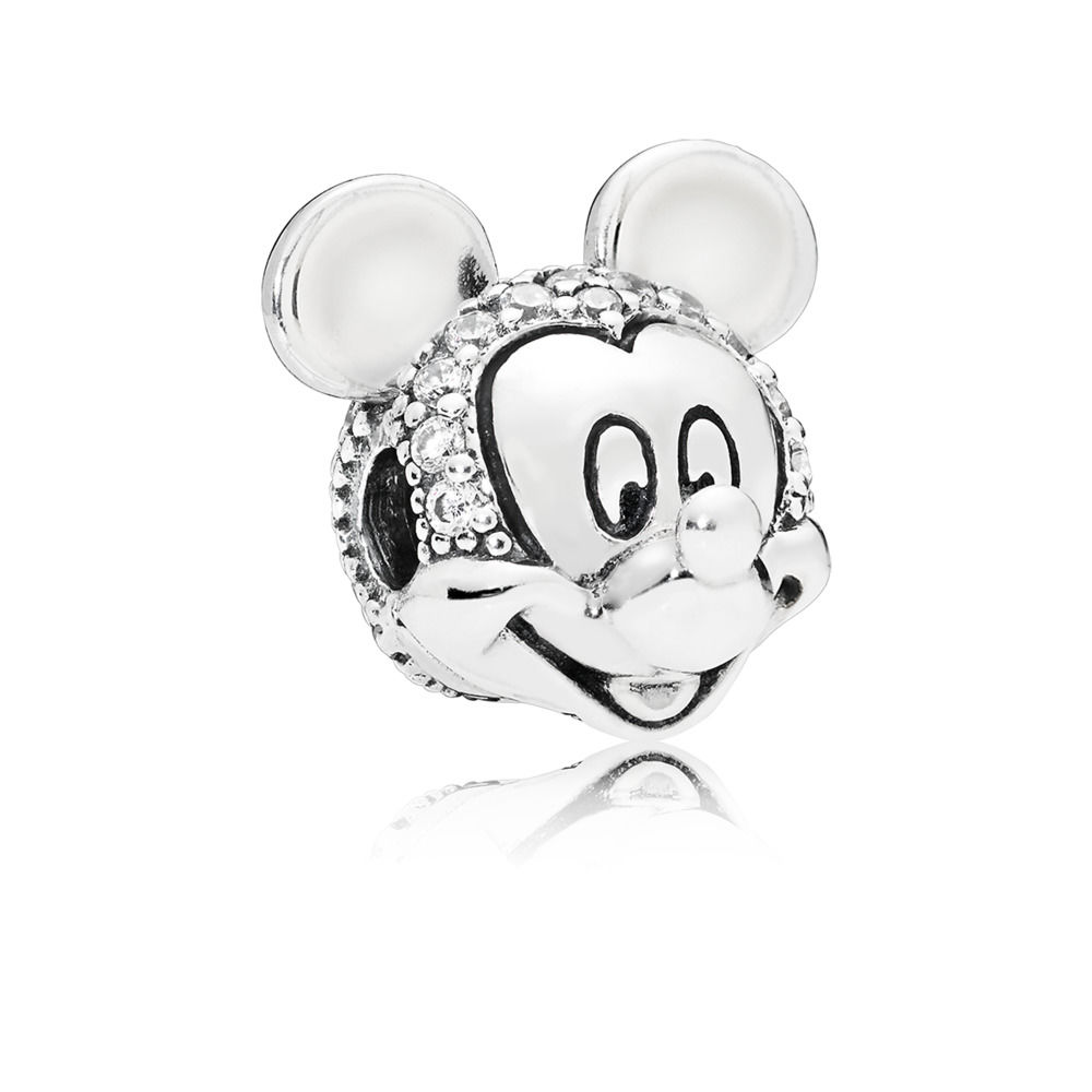 clipe pandora brilhante mickey