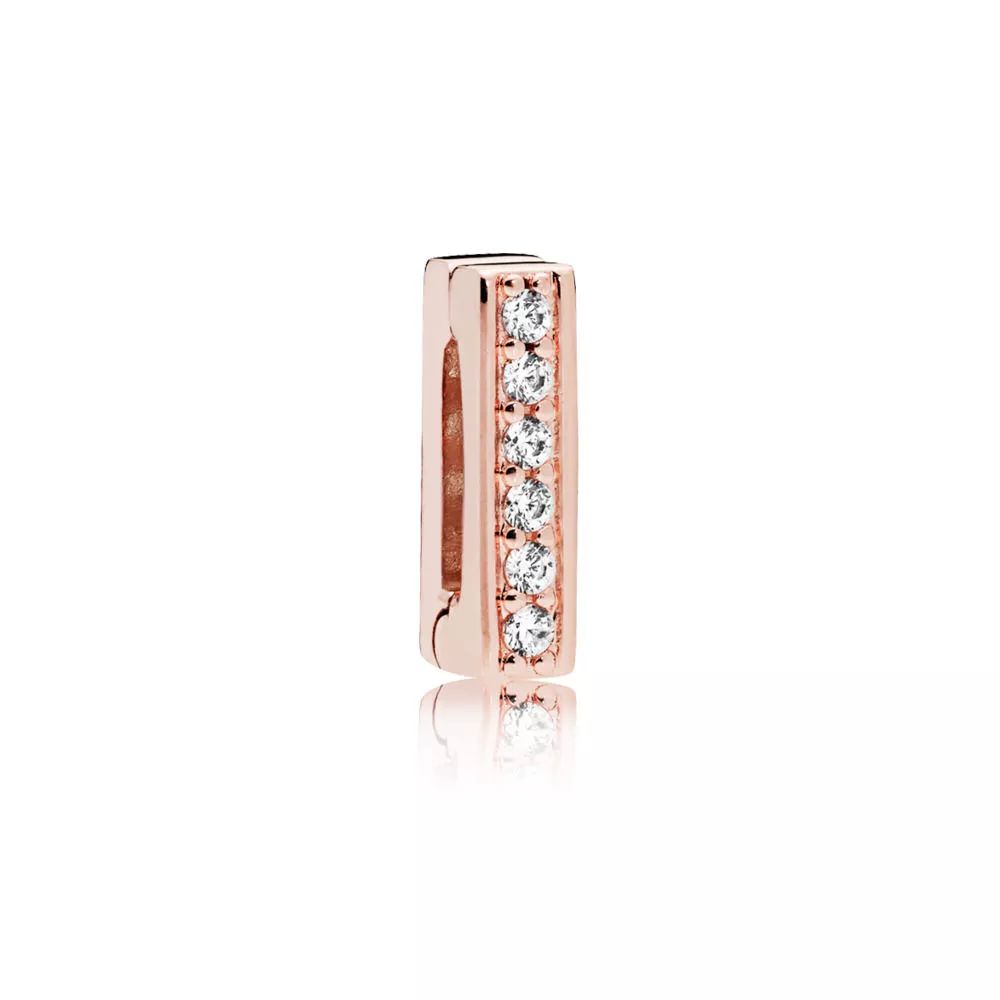 clipe pandora reflexions rose caminho brilhante