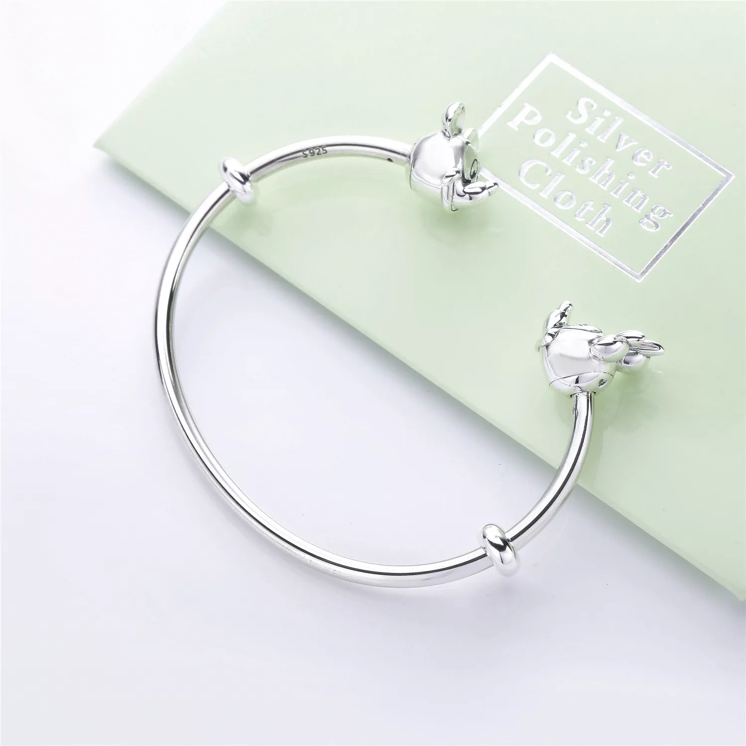 Bracelete PANDORA Rígido Aberto Do Mickey E Da Minnie