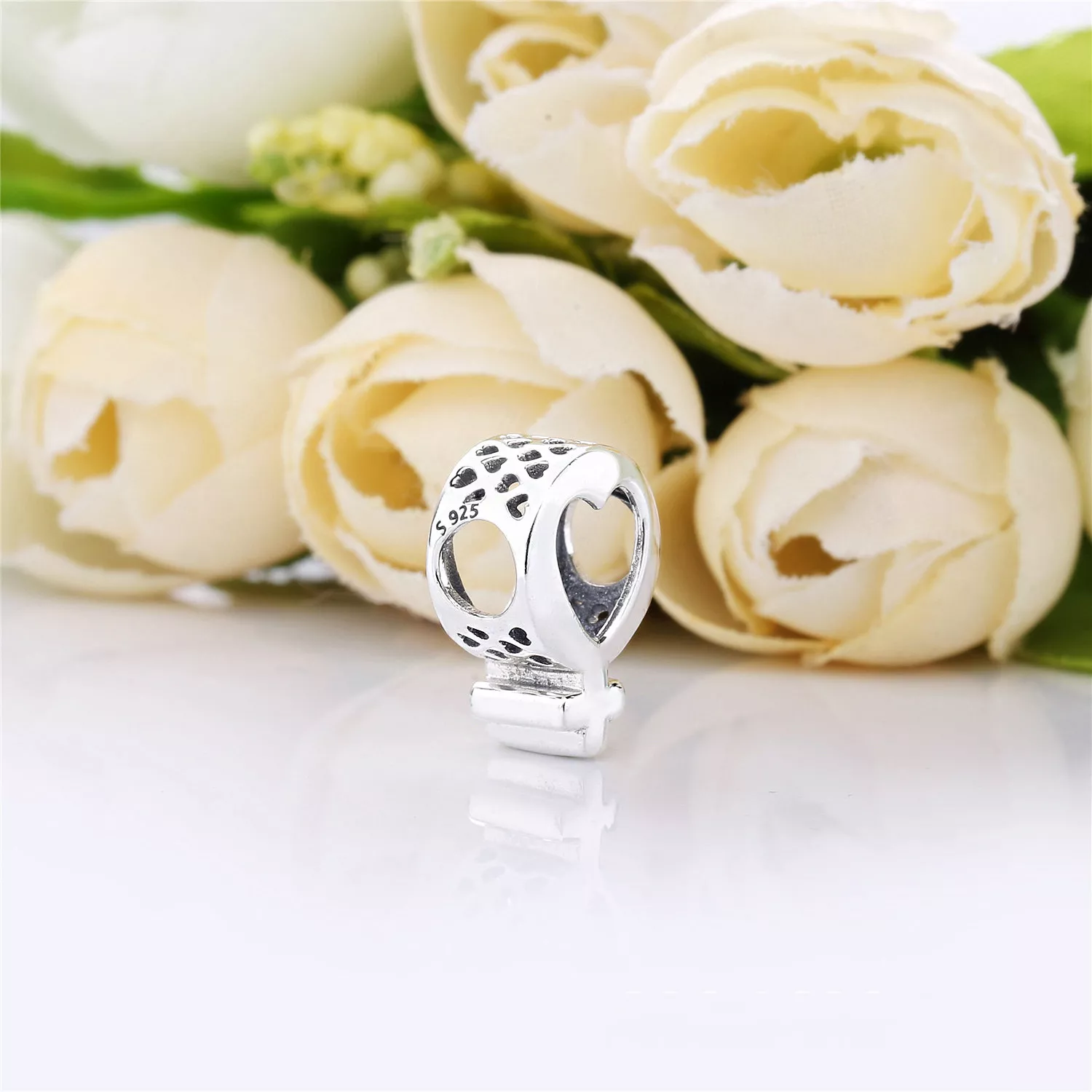 Charm berloques Pandora de prata Símbolo feminino