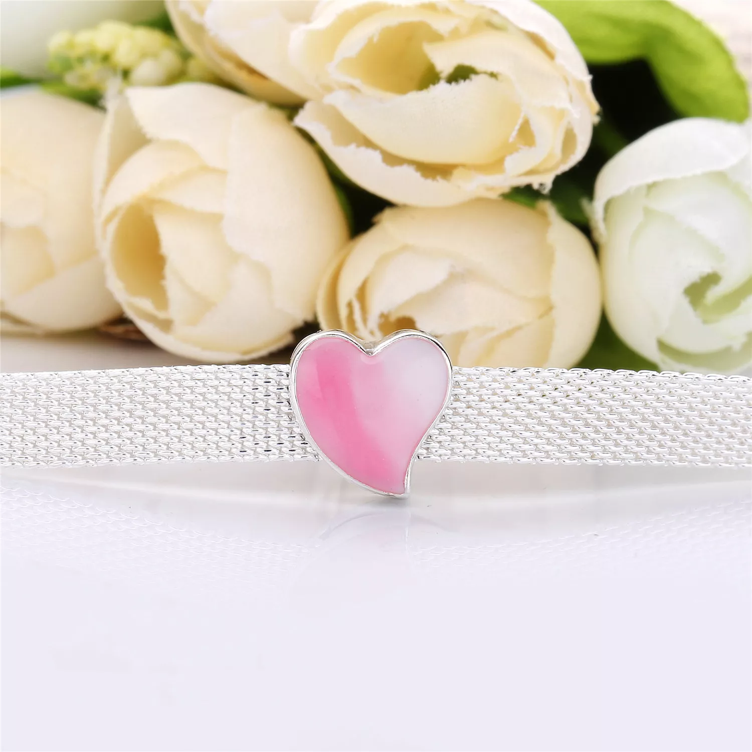 Conta Clip Coração Assimétrico PANDORA Reflexions - 797809ENMX