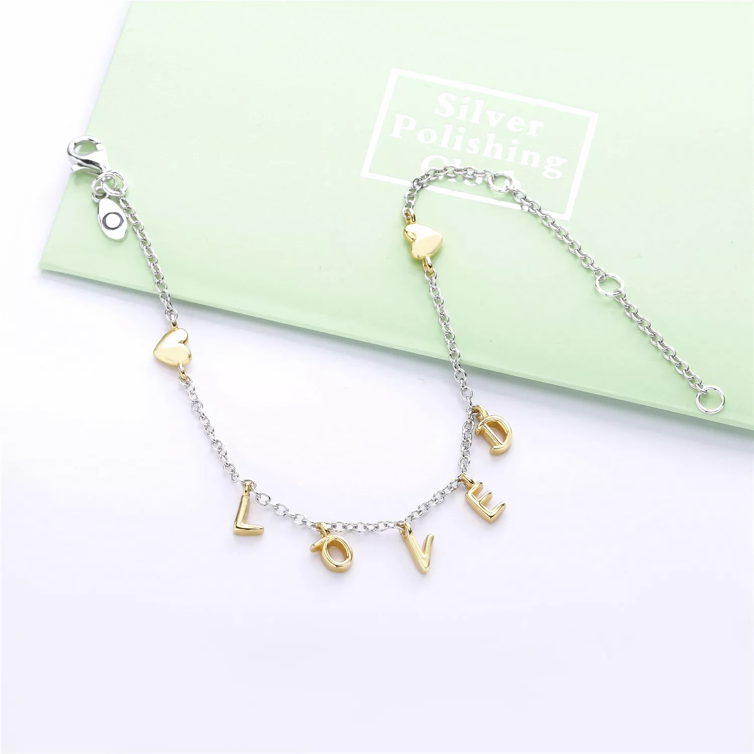 Pulseira pandora prata Você É Amada