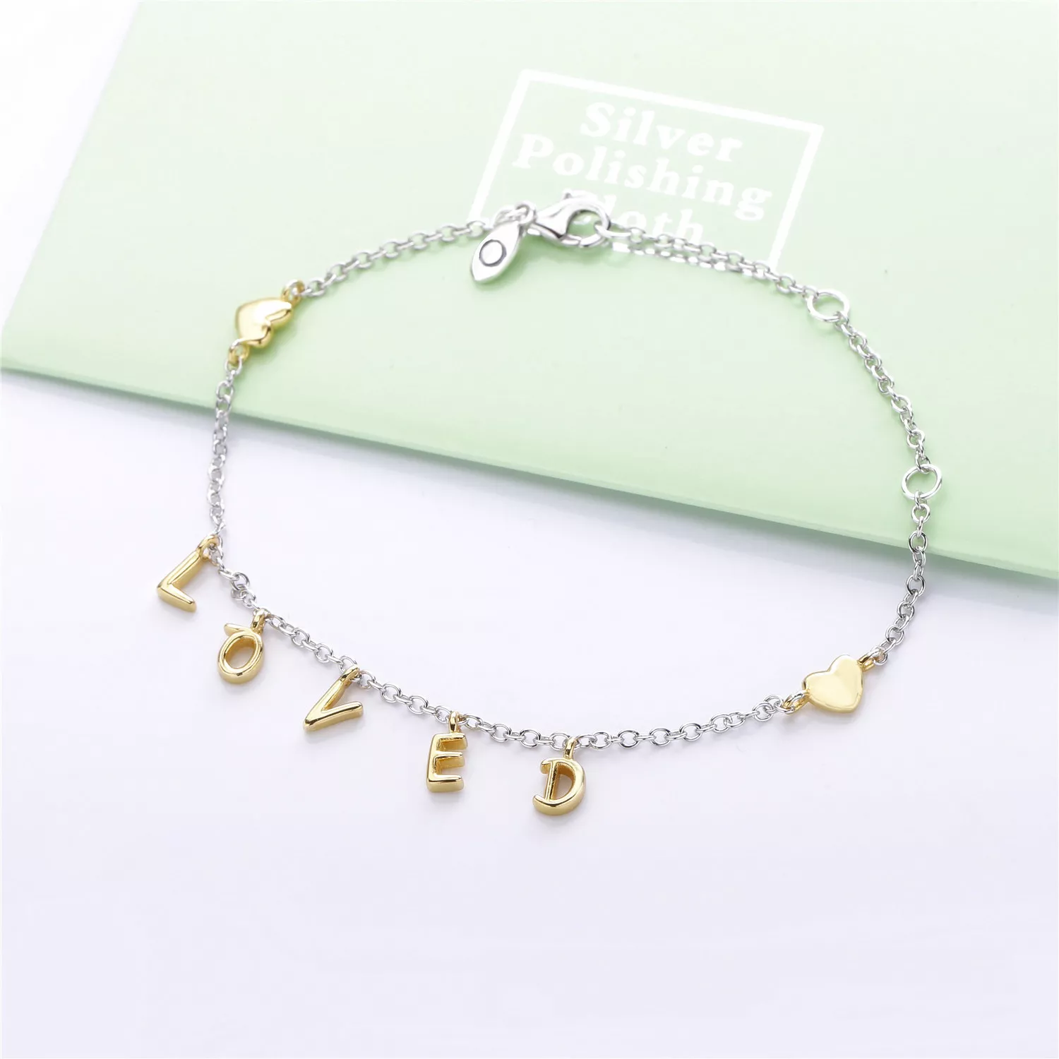 Pulseira pandora prata Você É Amada