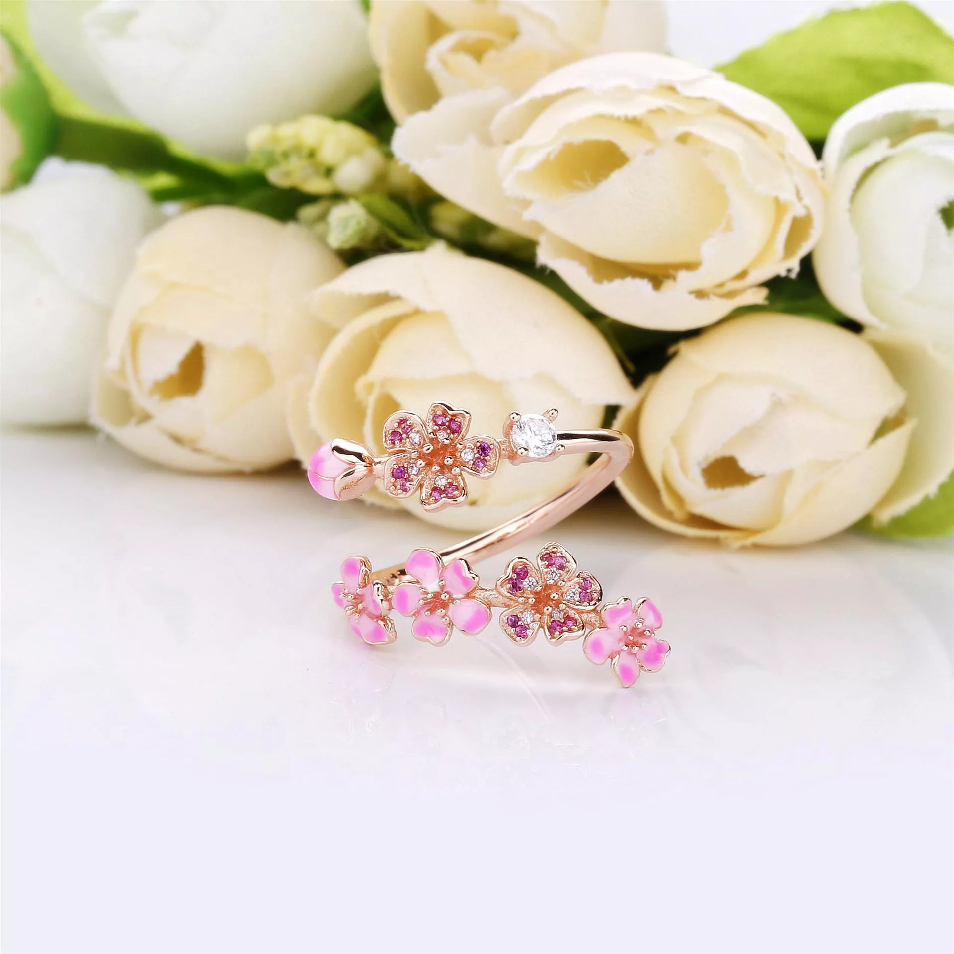 Anel Flor de Flor de Pêssego Pandora Rose - 188088NCCMX