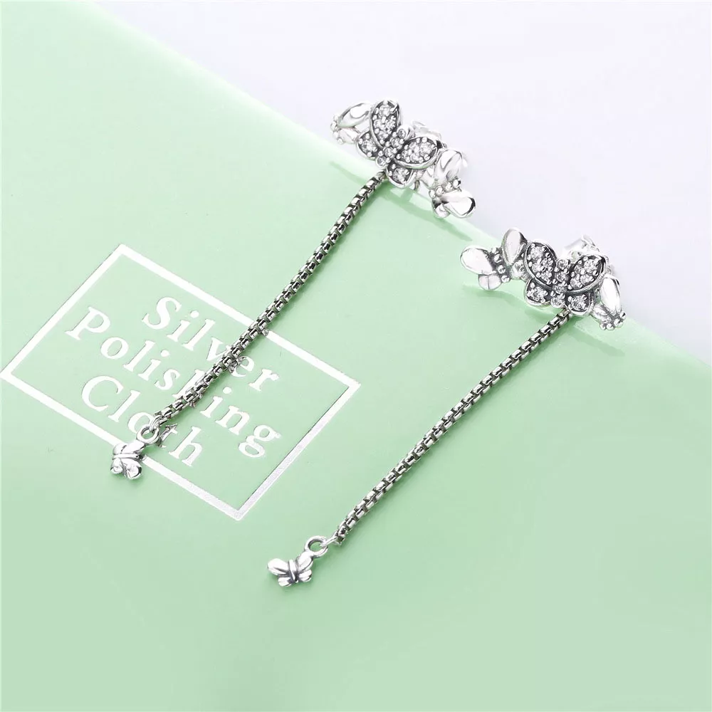 Brinco Borboletas bedazzling Pandora - 297964CZ