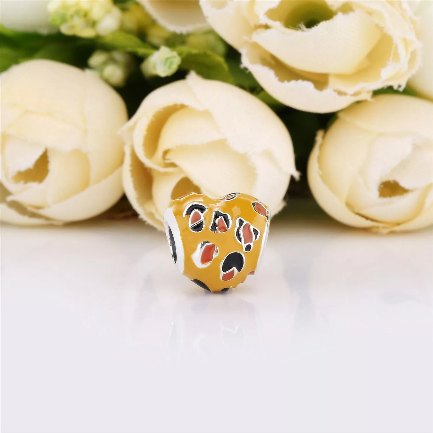 Charm Coração De Leopardo - 798065ENMX