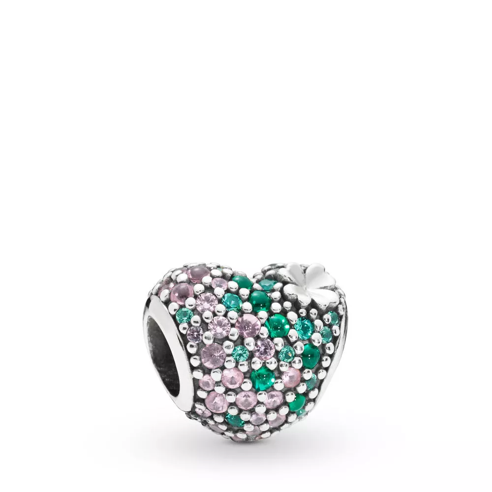 Charm Coração de Trevo Brilhante Pandora - 797869NRGMX