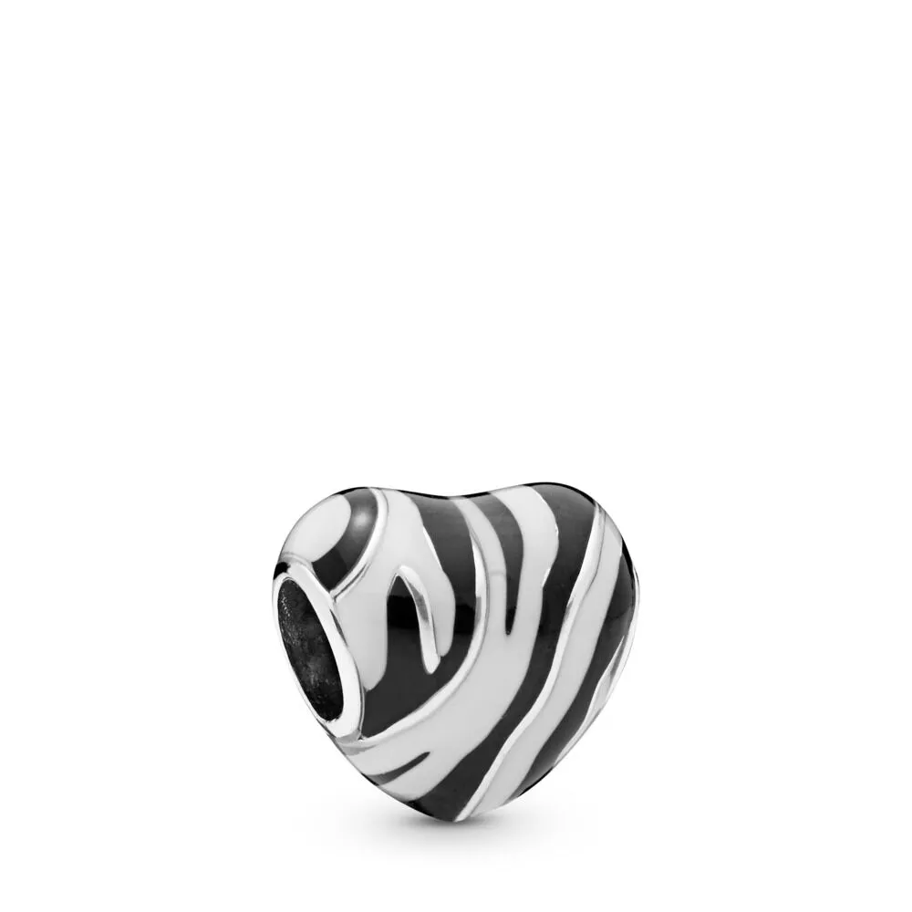 Charm Coração De Zebra - 798056ENMX