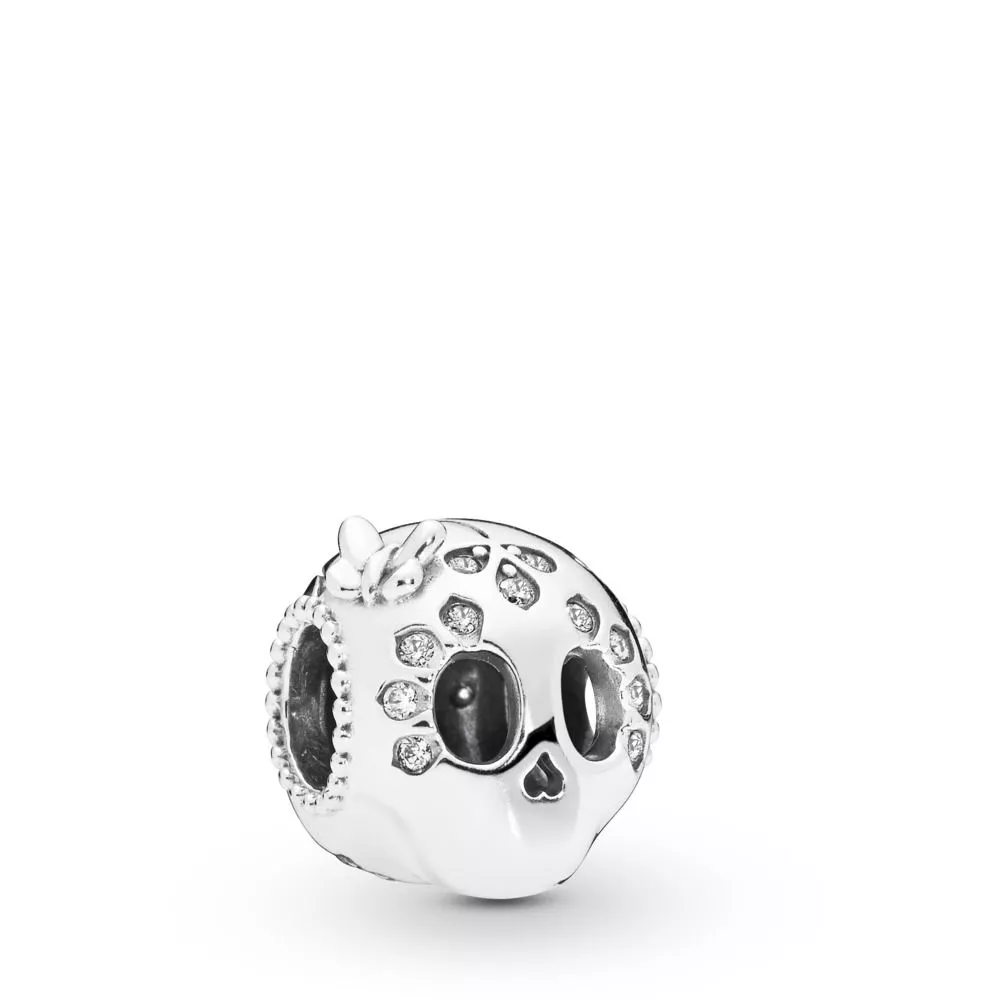 Charm Crânio cintilante Pandora - 797866CZ