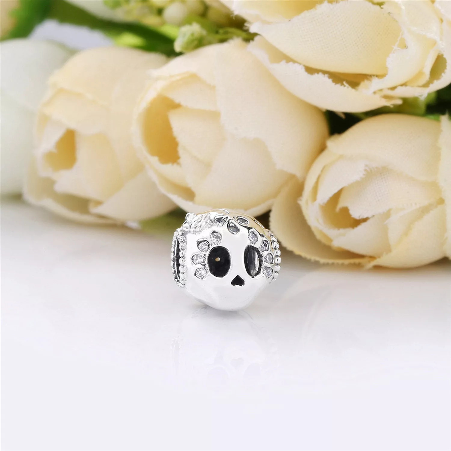 Charm Crânio cintilante Pandora - 797866CZ