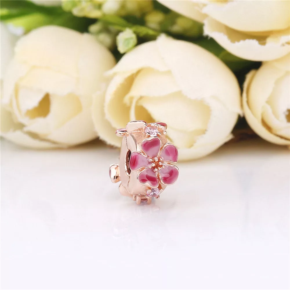 Clipe Flor de Flor de Pêssego Pandora Rose - 788099CZ