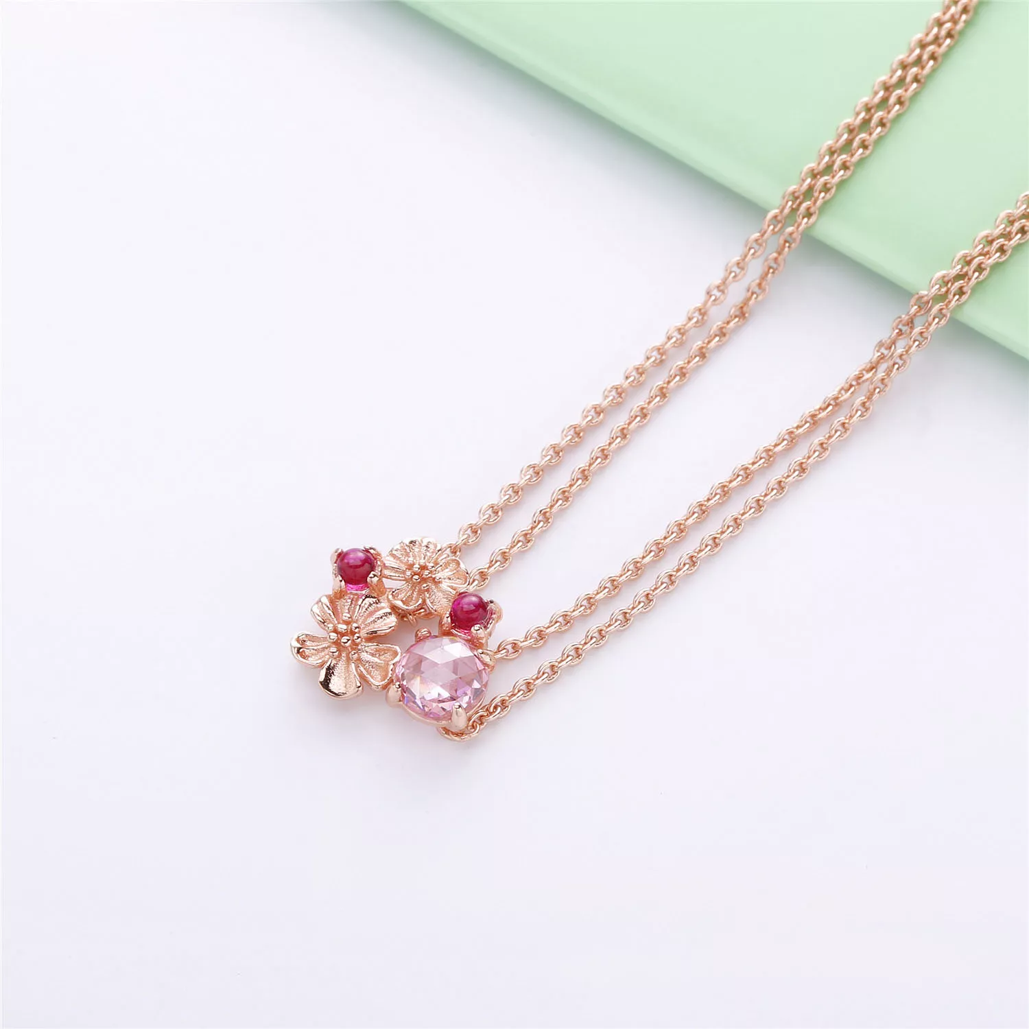 Colar Flor de Flor de Pêssego Pandora Rose - 388101NCC