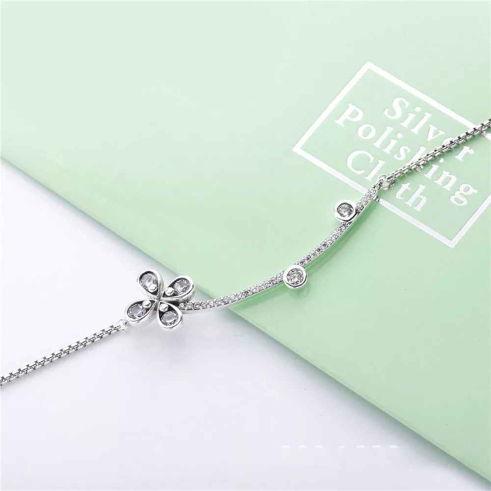 Colar Flor de quatro pétalas Pandora - 397956CZ