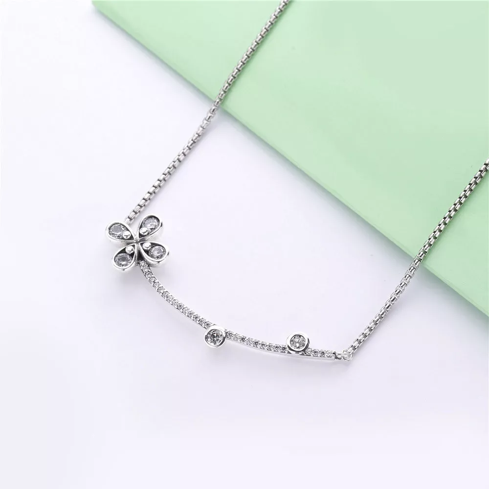 Colar Flor de quatro pétalas Pandora - 397956CZ