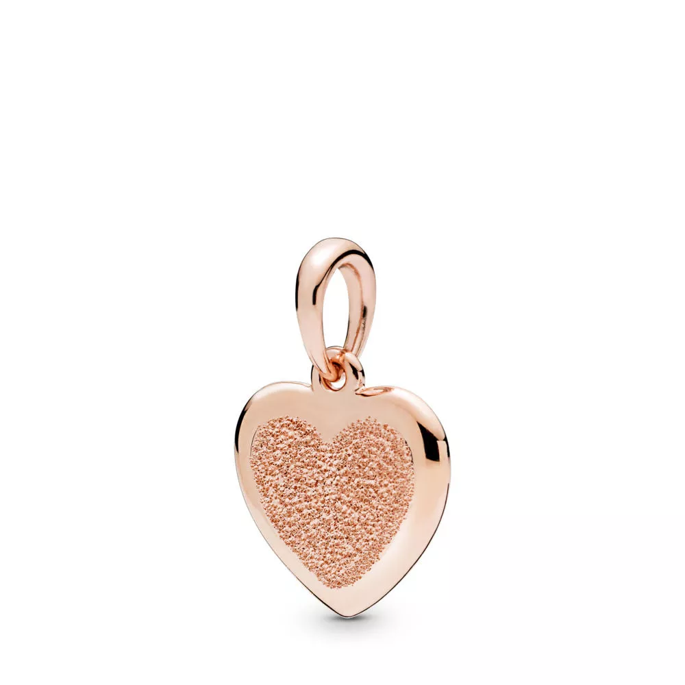 Pendente Coração de Brilho Fosco Pandora Rose - 387926
