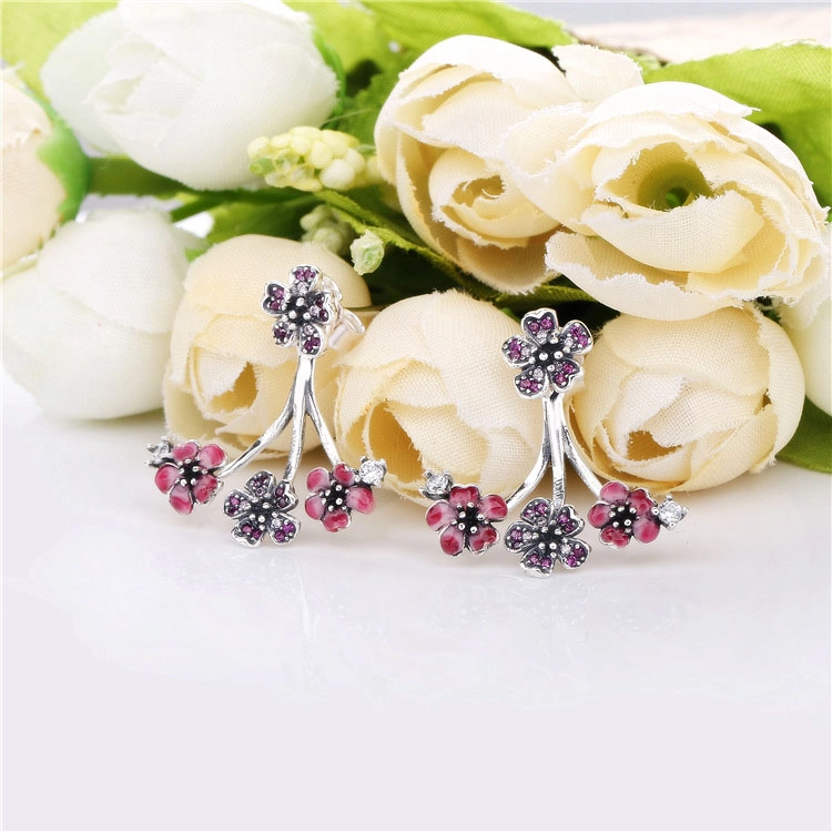 (imagem para) Brincos Petit Flores de Flor de Pêssego Pandora - 298113NCCMX - Visualizar 3