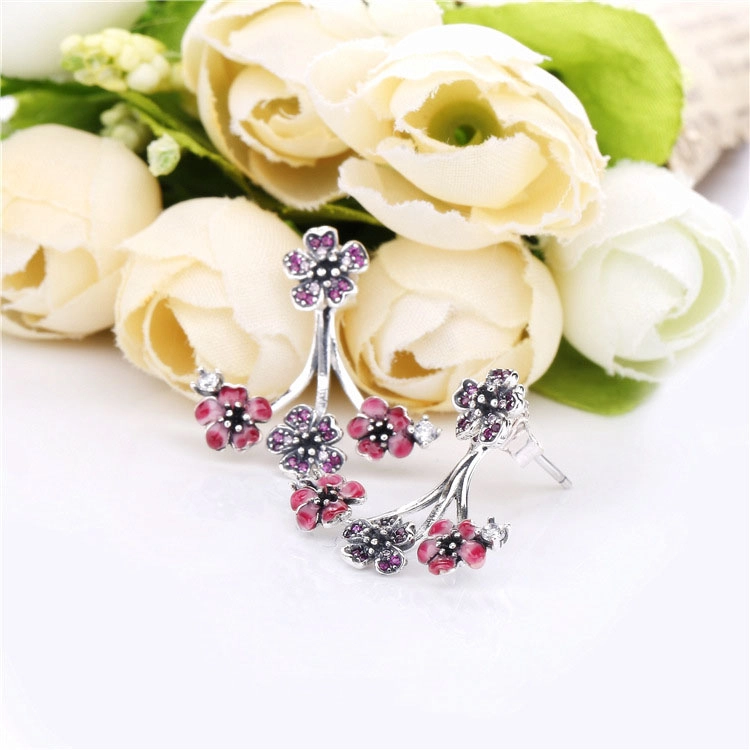 (imagem para) Brincos Petit Flores de Flor de Pêssego Pandora - 298113NCCMX - Visualizar 4