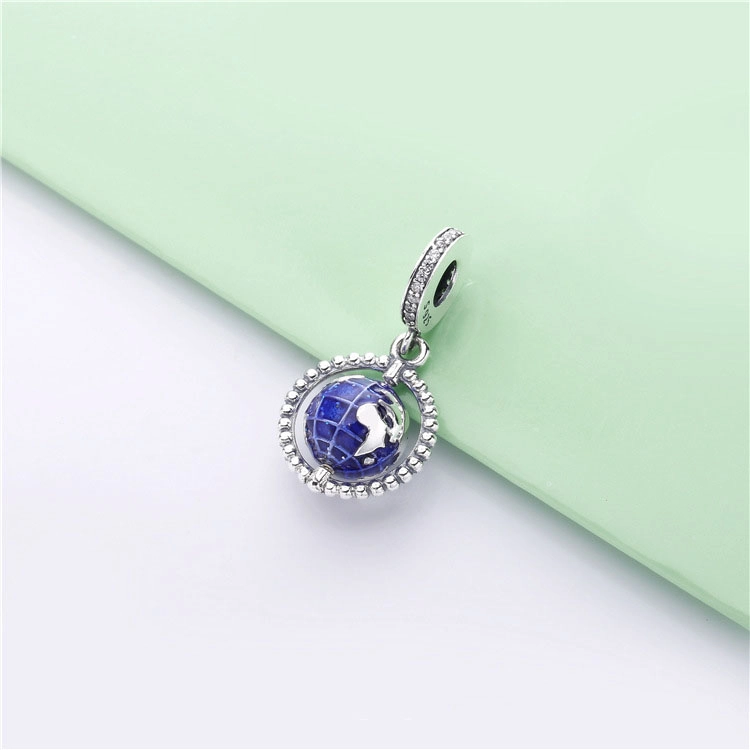 (imagem para) Conta Pendente Globo Terrestre Pandora - 798021CZ - Visualizar 2