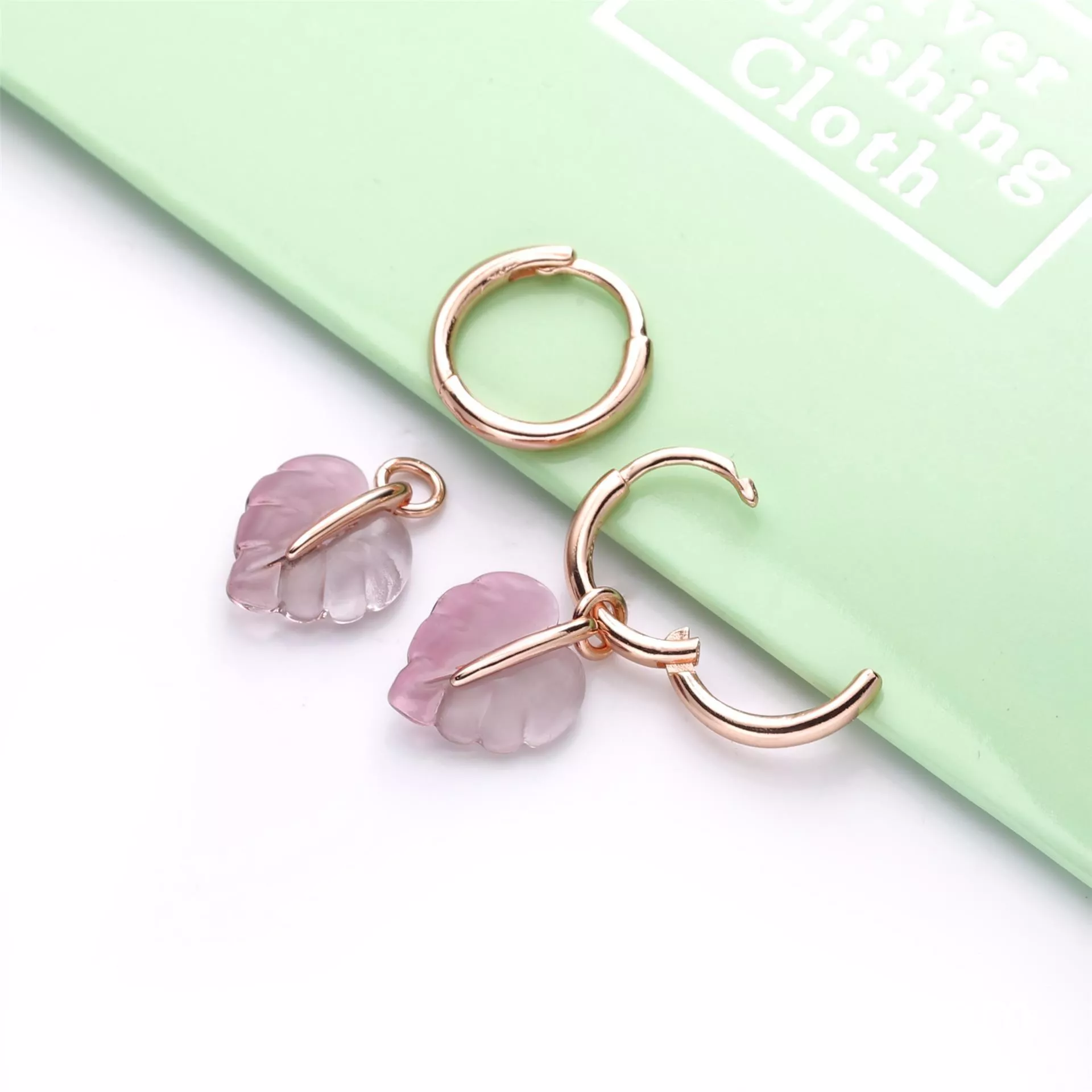 Brinco Vidro Murano Rosa & Sai Pandora - 288317PMU