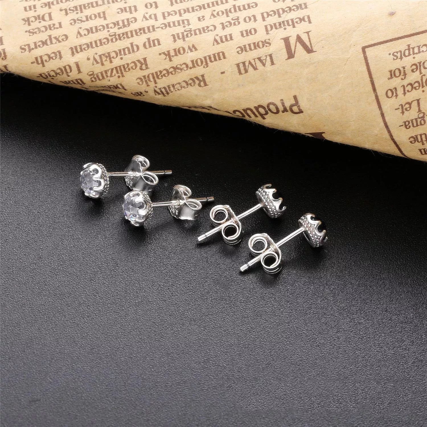 Brincos Clear Sparkling Crown Pandora - 298311CZ