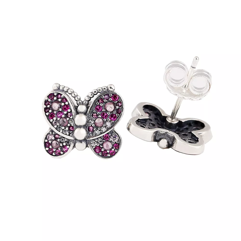 Brincos Petit Borboletas cintilantes Pandora - P-D-2611