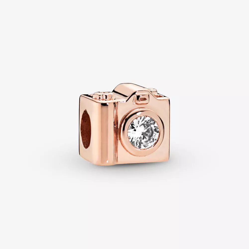 Charm Câmera Pandora Rosa - 787986CZ