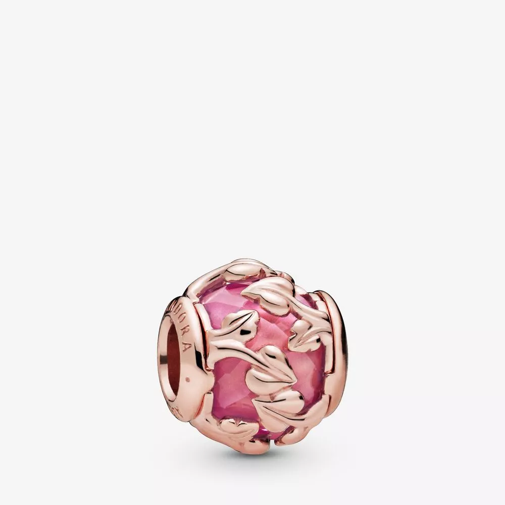 Charm Folhas decorativas cor-de-rosa Pandora - 788238SSP