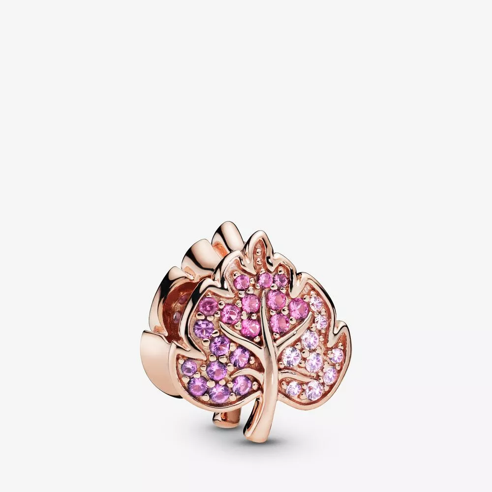 Charm Pandora Rose™ Folha De Cristais - 788322NPMMX